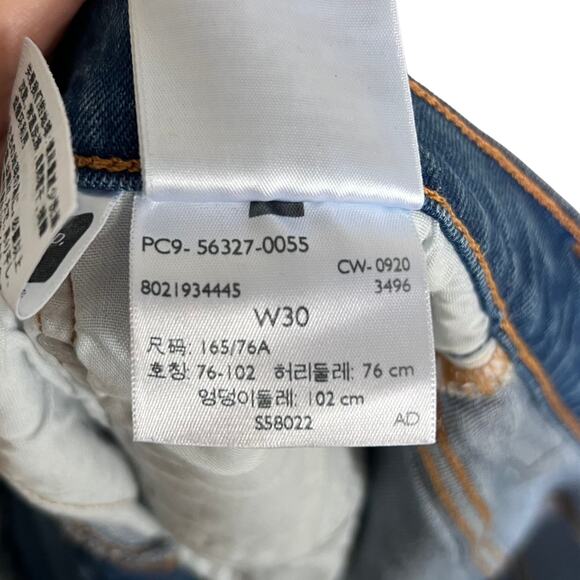 Levi’s 501 High Rise Cutoff Shorts Womens 30 Button Fly Raw Hem Vintage Festival - Picture 5 of 5